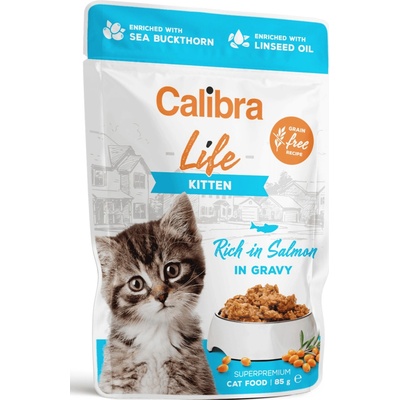 Calibra Life Kitten Salmon gravy 12 x 85 g