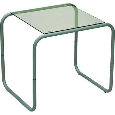 Leitmotiv Странична масичка със стъклен плот 40x50 cm Ventana - Leitmotiv (LM2331GR)