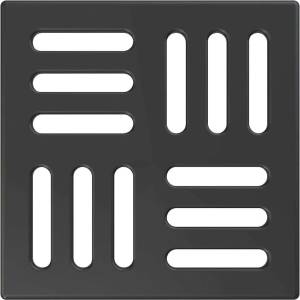 Alcadrain - Решетка 10х10 см, черен мат MPV004-BLACK (MPV004-BLACK)