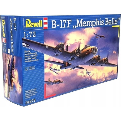 Revell Plastic ModelKit letadlo 04279 B-17FMemphis Belle 1:72 – Zboží Dáma