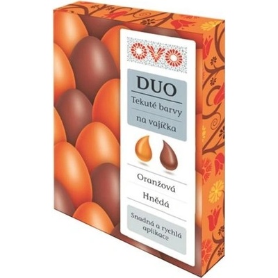 Ovo tekutá barva duo na vejce oranžová a hnědá 2 x 20 ml