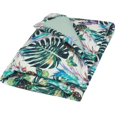 BabyMatex Dětská deka Prestige TROPIC & MINT