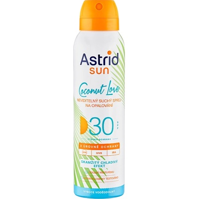 Astrid Sun Coconut Love SPF30 neviditelný suchý spray na opalování 150 ml