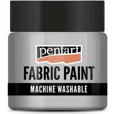 Metalická farba na textil PENTART 50 ml strieborná