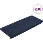 vidaXL Самозалепващи стелки за стълби, 30 бр, синьо, 65x24, 5x3, 5 см (3365919)