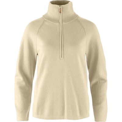 Fjällräven Дамски вълнен пуловер Fjällräven Women's Övik Lite Half Zip Wool jumper - Light Beige - размер XS (105-7040-0212)