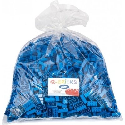 Q-bricks kostky 4x2 světle modré 1000 ks