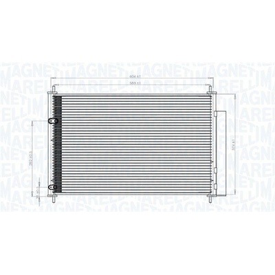 Kondenzátor, klimatizace MAGNETI MARELLI 350203767000