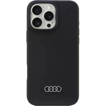 Audi Silicone Case iPhone 16 Pro Max 6.9" черен/черен твърд калъф AU-LSRIP16PM-Q3/D1-BK (6955250227995)
