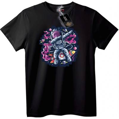 NOONEBRAND Тениска Космонавт Космическо Приключение - 2XL, Black