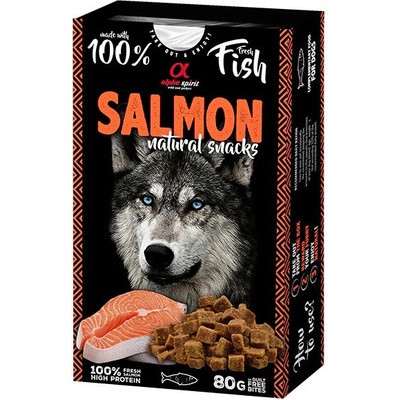 Alpha Spirit Dog Naturals Sušený losos 80 g