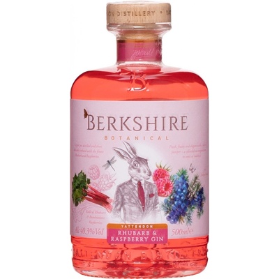 Berkshire Botanical Rhubarb & Raspberry Gin 40,3% 0,5 l (holá láhev)