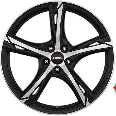 Ronal R62 7,5x18 5x100 ET35 matt jetblack polished