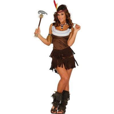 Fiestas Guirca Дамски костюм - Жена Индианка Суу Размер - Възрастни: M