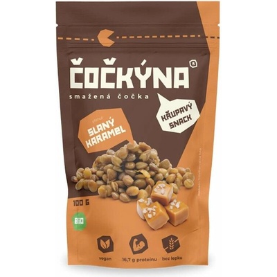 Čočkýna Smažená Čočka Bio 100 g slaný karamel