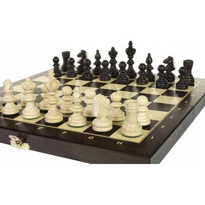 Dřevěné šachy tréninkové s vložkou 35x35 cm Sunrise Chess & Games