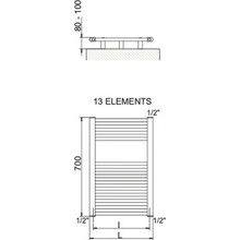 Cordivari Lisa 22 700 mm x 500 mm 3551646101202