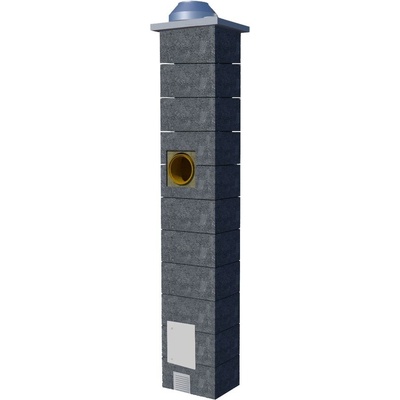 Komíny CZ s větrací šachtou Vario 200mm-7,5m Úhel vývodu 90°