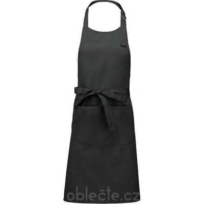 Kariban Zástěra s laclem Sommelier K 890 dark grey
