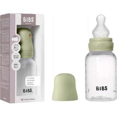 Bibs antikoliková fľaša s kaučuk cumlíkom Sage 150ml