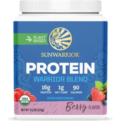 Sunwarrior Protein Warrior Blend | with Pea, Hemp & Goji Berry [375 грама] Горски плодове