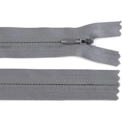 Zip nedělitelný skrytý No 3 délka 20 cm barva 316 šedá