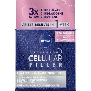 Nivea Cellular Expert Filler Нощен крем Нощен крем дамски 50ml