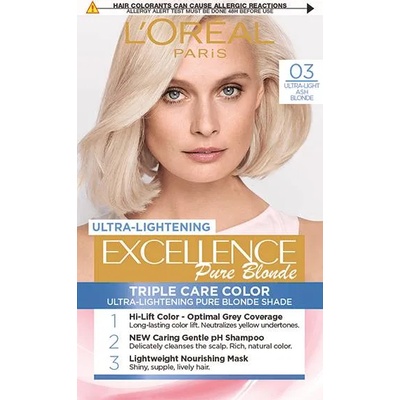 L'Oréal L'Oréal Еxcellence Боя за коса, 03 Ultra-Light Ash Blonde