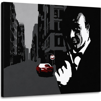 Ručne maľovaný POP Art obraz James Bond - 80x60 cm