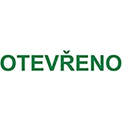 informační samolepka, "OTEVŘENO", 130x30mm