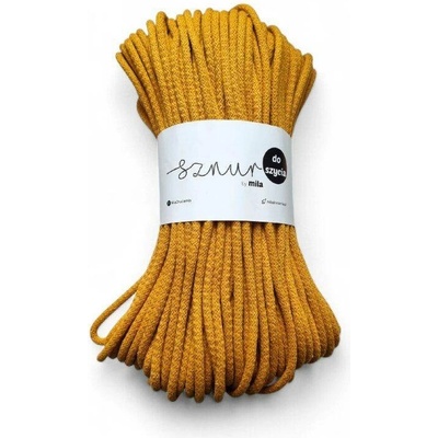 Bavlněná šňůra na šití 6mm/50m - BÍLÁ