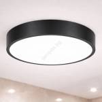 Brilagi - LED таванно осветително тяло за баня POOL LED/36W/230V Ø 40 см IP54 черно (BG3892)