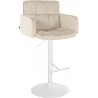 Design-shop Los Angeles bílá / samet krémová