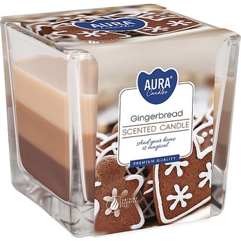 Image 1 of BISPOL Ароматна свещ Bispol Aura - Gingerbread, 170 g (snk80-346)