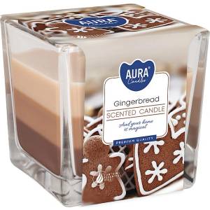 BISPOL Ароматна свещ Bispol Aura - Gingerbread, 170 g (snk80-346)