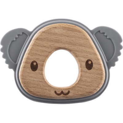 Zopa Silikonové dřevěné kousátko Koala, Dove Grey 3