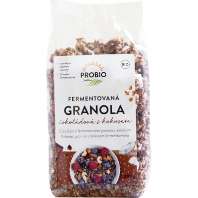 Probio Müsli chrumkavé granola fermentovaná čokoládová s kokosom BIO 300 g