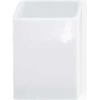 Decor Walther Чаша за четки за зъби Porzellan квадратна 10, 5 см бяла (0834850)