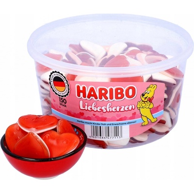 Haribo Liebesherzen želé cukríky srdiečka 1200 g