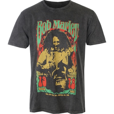 ROCK OFF мъжка тениска Bob Marley - 1978 Stone Wash - ROCK OFF - BMASTNW81MC