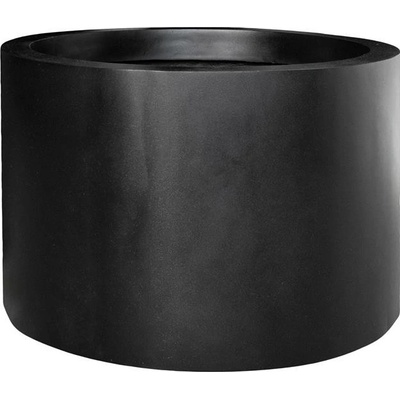 Pottery Pots květináč Jumbo Max Mid. High XL barva černý Natural Fiberstone 110 x 70 cm