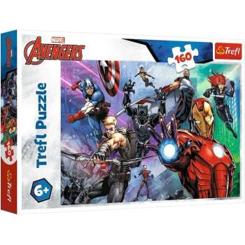 Image 1 of Trefl - Puzzle Marvel: Always Ready Heroes Avengers - 160 piese