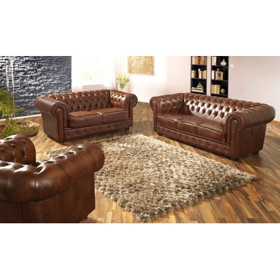AV interiery Chesterfield Windsor kůže K-215