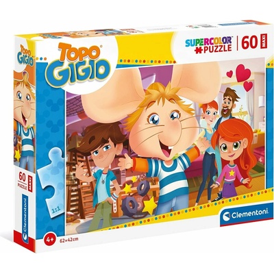 CLEMENTONI Myšák Gigio MAXI 60 dílků