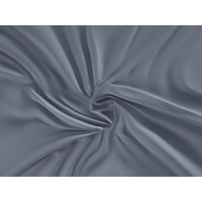 Kvalitex satén prostěradlo s gumou tmavě šedé 180x200