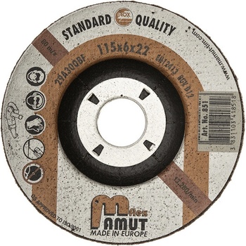 Mamut Profi Kotouč brusný 115 x 6,0 x 22,23 mm 39A36Q