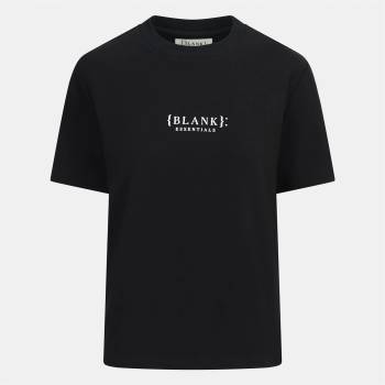 Blank Essentials Дамска тениска Blank Essentials Blank E Core Puff Print T-Shirt Ladies - Black