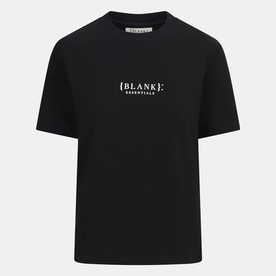 Blank Essentials Дамска тениска Blank Essentials Blank E Core Puff Print T-Shirt Ladies - Black