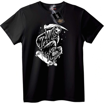 NOONEBRAND Тениска Зловещ Жътвар Скейтборд - 2XL, White