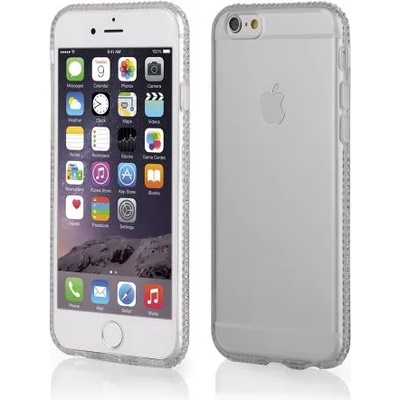 IPhone Луксозен силиконов калъф Crystals за IPhone 6/6S 4, 7 (SCCrystalsIPhone6/6SWhite)